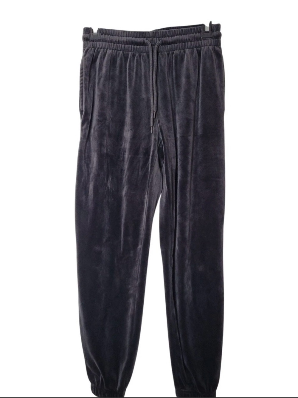 Avia Black Velour Jogger Lounge Pants womens XXXL 22 activewear pockets travel